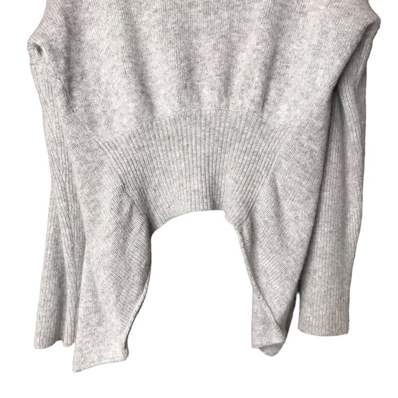 Small Naif Montreal Angora Wool Open Knit Cardigan Knit Grey Silver Sweater - Picture 9 of 10